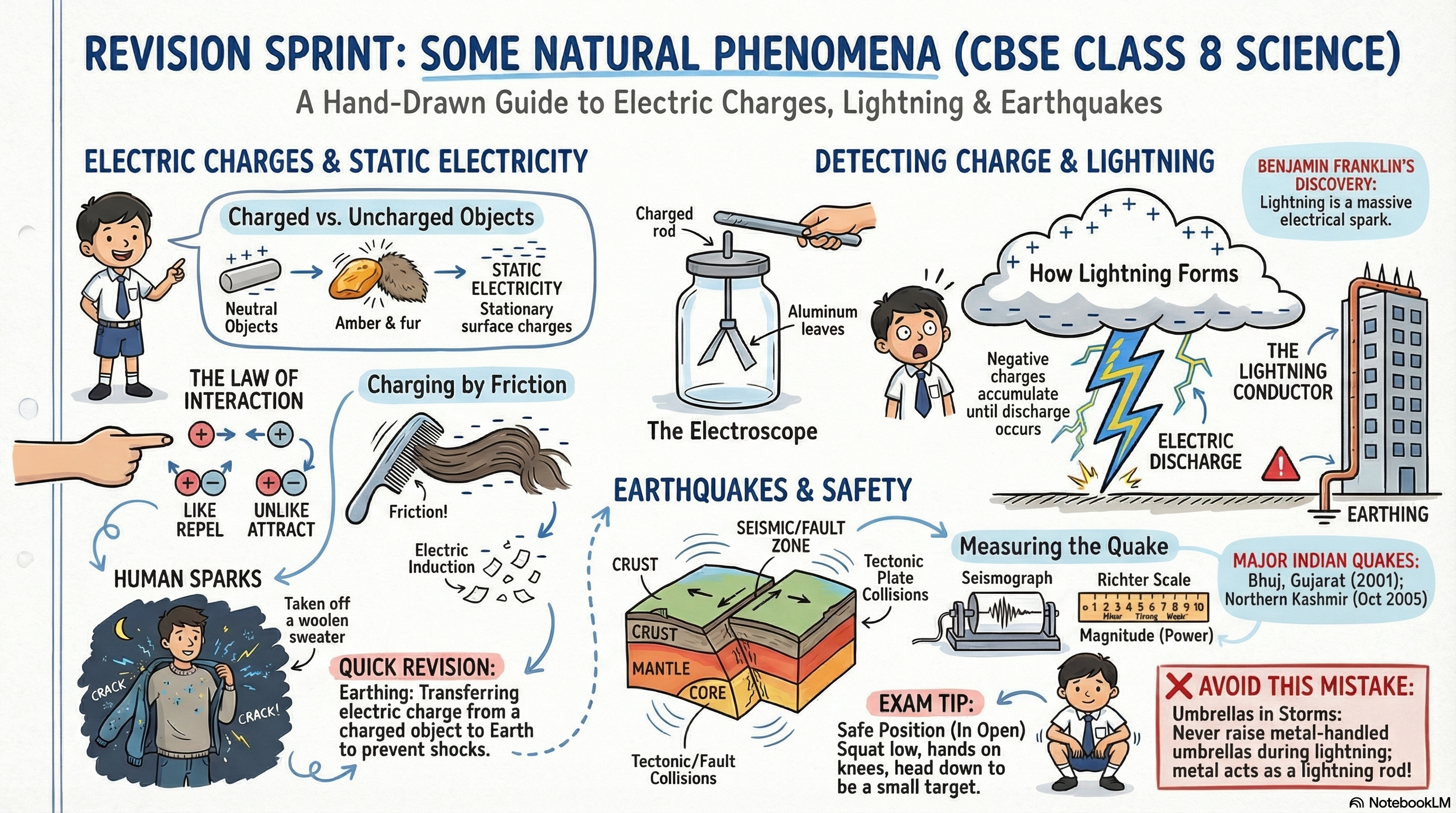Some Natural Phenomena Class 8 mind map