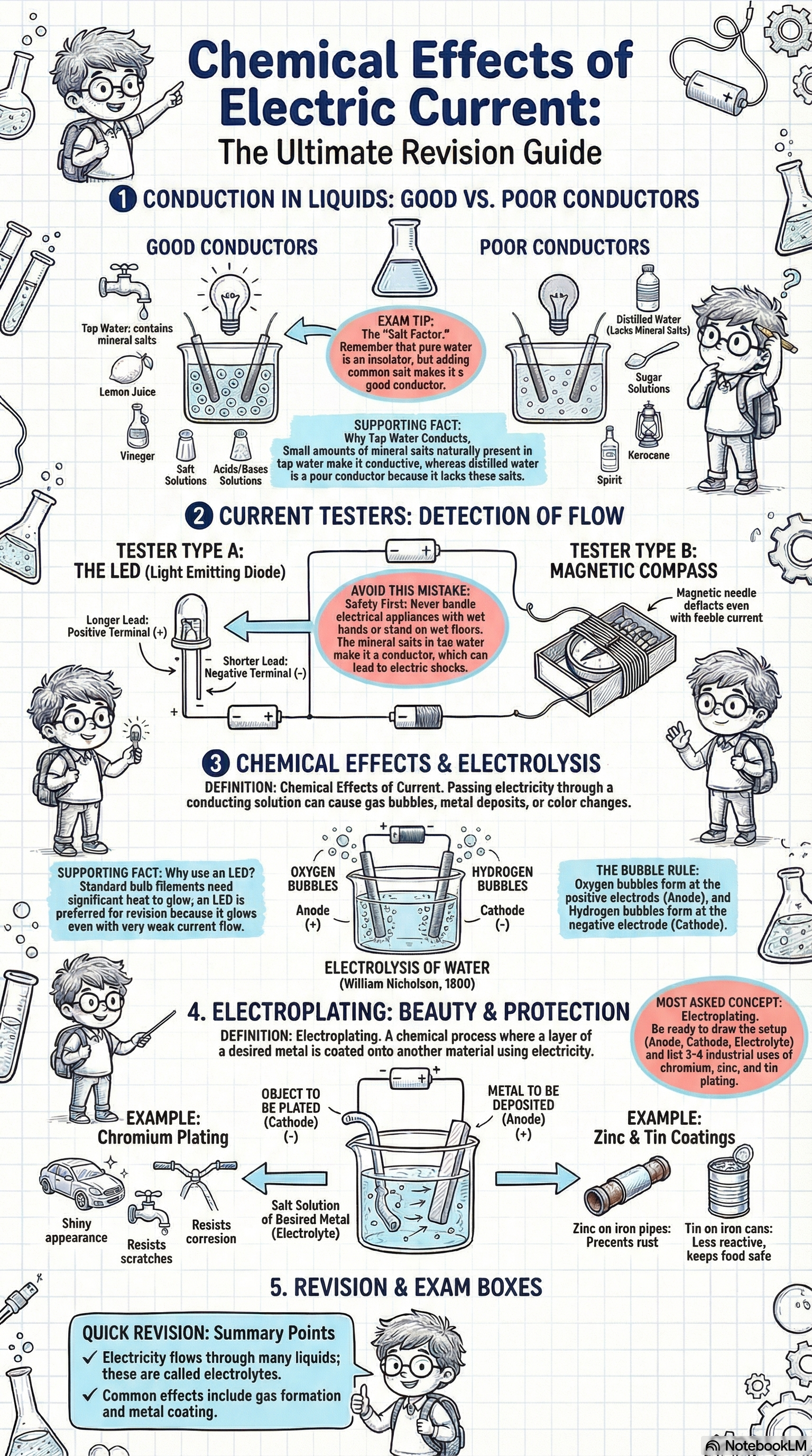 electric effect of current mind map